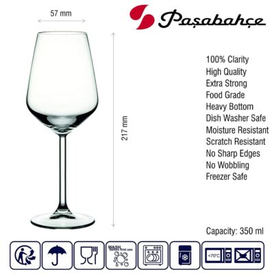 6PC WINE GLASS ALLEGRA 490ML PASABAHCE - Image 2