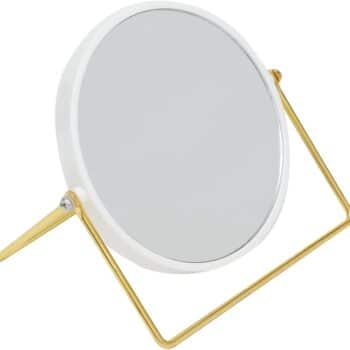 8" ROUND GOLD COSMETIC MIRROR