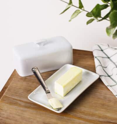 8"L MAISON COVERED BUTTER DISH - Image 2