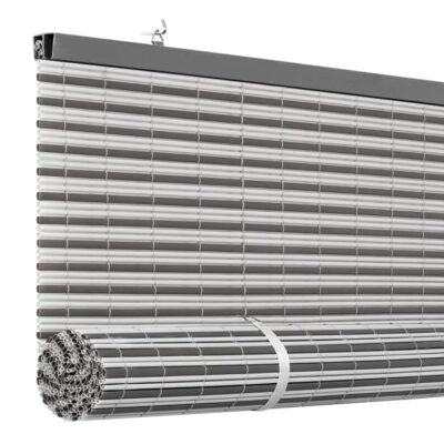 ACHIM VINYL ROLL-UP BLIND SOLSTICE 48X72 CHARCOAL