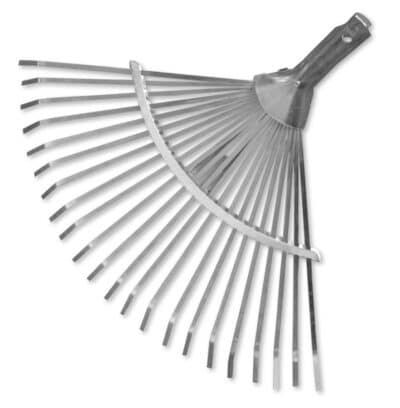 ADJUSTABLE METAL LEAF RAKE BRADAS- NO HANDLE