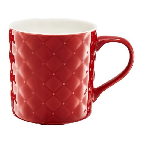 AMBITION MUG EMBOSSED  RED 420ML- GLAMOUR