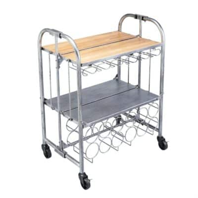 BAR CRAFT  DELUXE FOLDING BAR CART