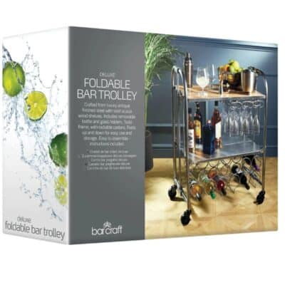 BAR CRAFT  DELUXE FOLDING BAR CART - Image 3