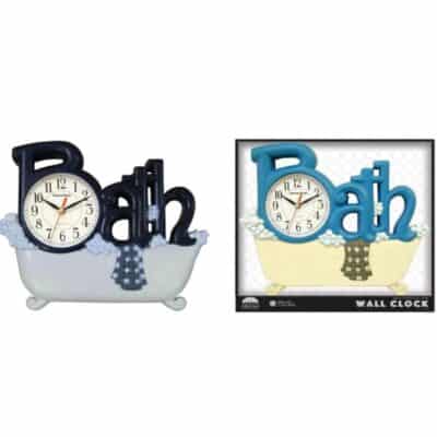 BATH CLOCK NON-TICK DECORATIVE 5"