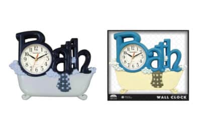 BATH CLOCK NON-TICK DECORATIVE 5" - Image 2