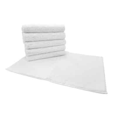 BATH MAT MAGELLAN 22X34" DOBBY BORDER WHITE