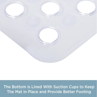 BATH MAT VINYL 14.5 X 27 CLEAR - Image 2