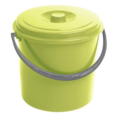 BUCKET 16L GREEN W/LID CURVER