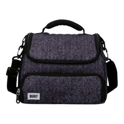 BUILT PRO LUNCH BAG 5L GREY W/STORAGE COMPARTMENT