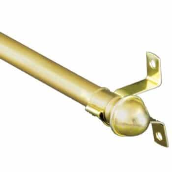 16-28" DRESDEN CURTAIN CAFE ROD 7/16" BRASS