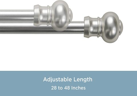 CAFE ROD 28"-48" ASHBY SATIN S