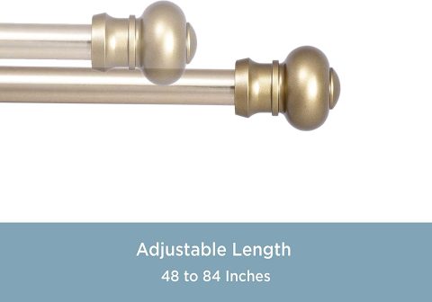 CAFE ROD 48"-84" ASHBY BRONZE