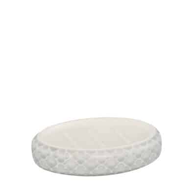 CERAMIC SOAP DISH LIMPUS GREY
