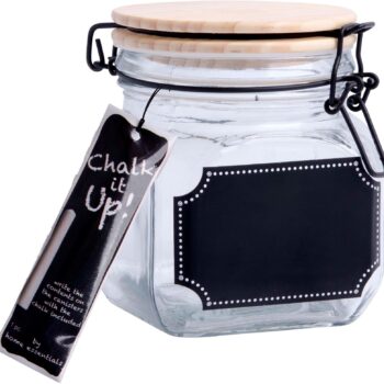 CHALK IT UP CANISTER 23OZ WITH BLACK WIRE