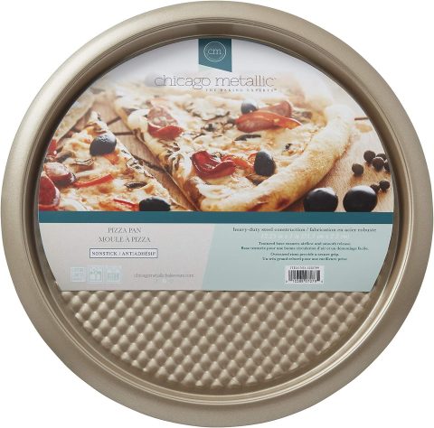 CHICAGO METALLIC PIZZA PAN HEAVY DUTY 12.5" X 1"