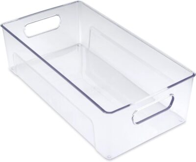 CLEAR FRIDGE BIN COPCO 13.9 L X 7.4 W X 4 H