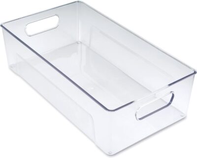 CLEAR FRIDGE BIN COPCO 14.4" L X 7.9" W X 4"H