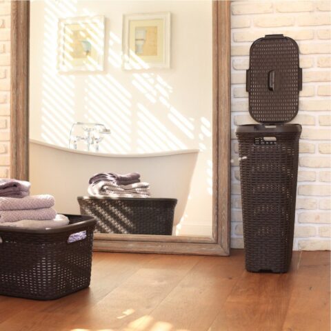 CLOTHES HAMPER 40L CURVER BROWN - Image 2