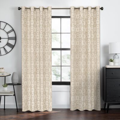 CONSTELLATION JACQUARD GROMMET CURTAIN 52"X84" - Image 4