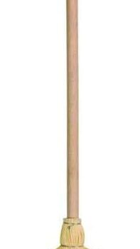 CORN BROOM W/WOODEN STICK TRADITIONAL