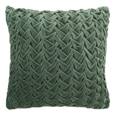 SQUARE CROSS VELVET PILLOW 18X18" - Image 2