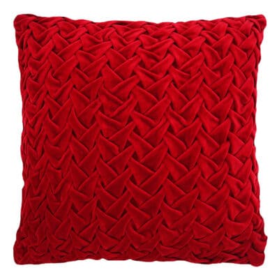 SQUARE CROSS VELVET PILLOW 18X18" - Image 4