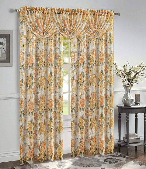 CURTAIN GWEN YELLOW 84"