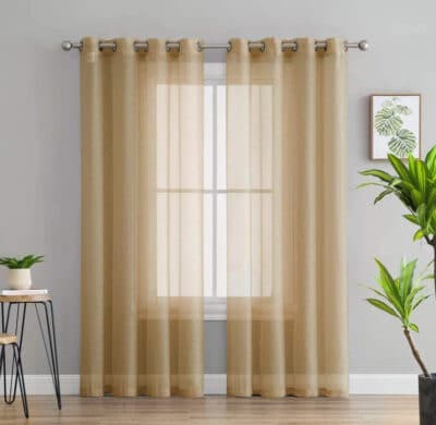 CURTAIN HARPER GOLD 84" GROM
