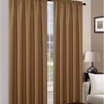CURTAIN LEAH GOLD 84" ROD POCKET