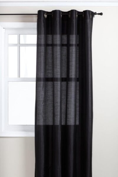 CURTAIN RAMONA 84" GROMMET BLACK - Image 2