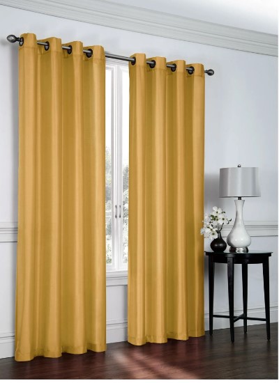 CURTAIN RAMONA GOLD 84" GROMMET
