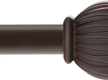 CURTAIN ROD 28-48" BECKETT WEATHERED BROWN