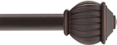 CURTAIN ROD 28-48" BECKETT WEATHERED BROWN