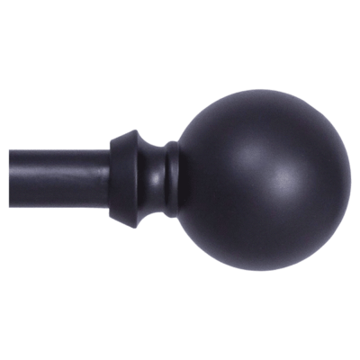 CURTAIN ROD 28-48" NEWBURY BLACK