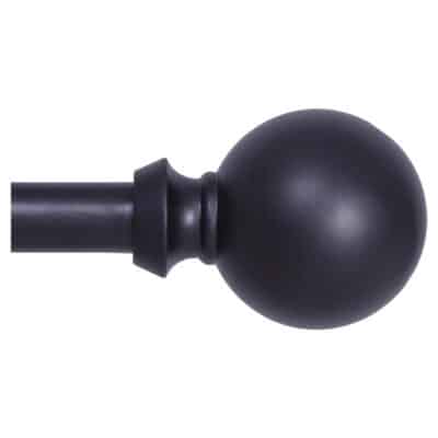 CURTAIN ROD 28-48" NEWBURY BLACK - Image 2