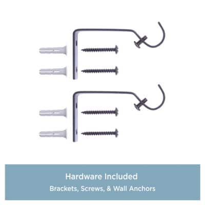 CURTAIN ROD 28-48" NEWBURY BLACK - Image 4