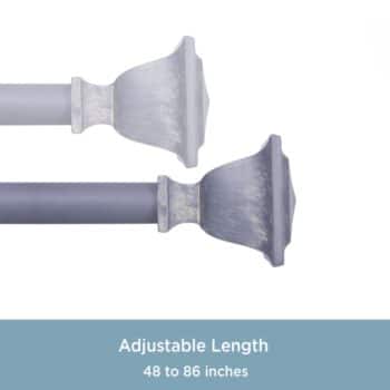 CURTAIN ROD 48-86 EASTON 1" DIAMETER