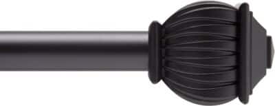 CURTAIN ROD BECKETT 28-48" BLACK