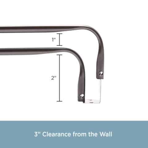 CURTAIN ROD DOUBLE 48-86 HEAVY DUTY ESPRESSO - Image 2