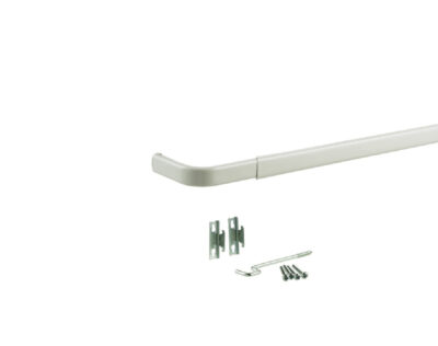CURTAIN ROD HD WHITE48-84"