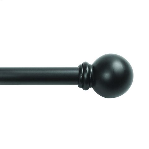 CURTAIN ROD 28-48" CHELSEA CAFE BLACK