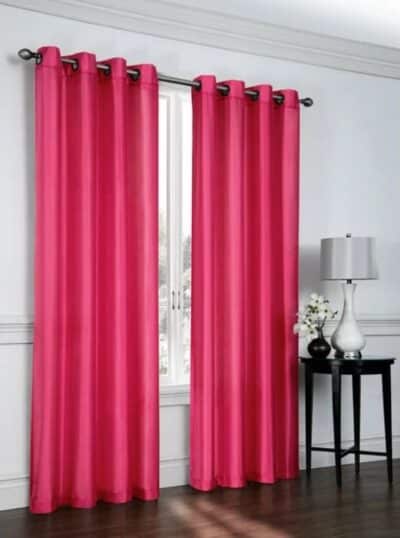 CURTAIN ROMONA 84" HOT PINK GROMMET