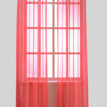 CURTAIN SHEER HARPER RED