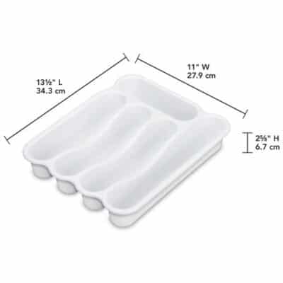 CUTLERY TRAY WHITE 5 COMPARTMENT STERILITE - Image 2