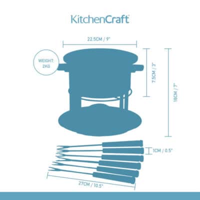 DELUXE FONDUE SET KITCHENCRAFT - Image 3