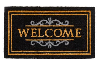 DOOR MAT WELCOME RUCO CLASSIC 40X70CM BLACK