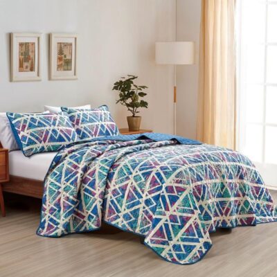 ESCA REVERSIBLE 3PC BEDSPREAD SET KUMA KING
