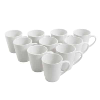GIBSON EVERYDAY 12OZ WHITE CERAMIC MUG