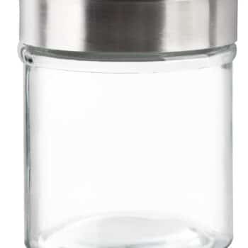 GLASS STORAGE JAR Ø8.5CM LID